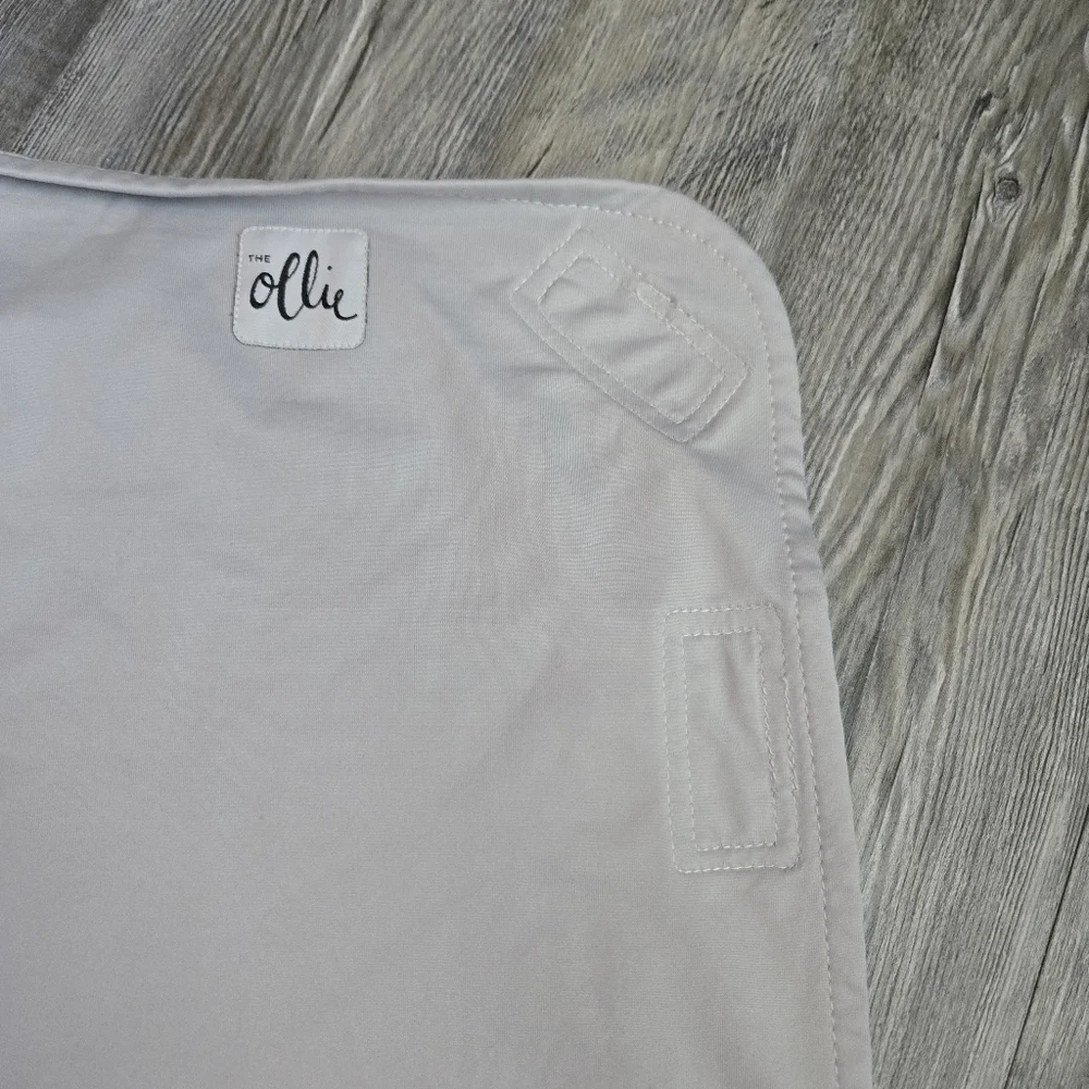 The Ollie Light Gray Swaddle Blanket